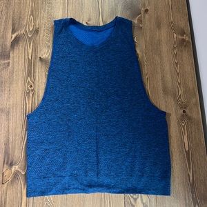 Lululemon Blue Heathered Muscle Tank Size 8